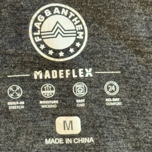 Flag and Anthem Madeflex dual knit men’s hoodie size medium - Picture 6 of 10